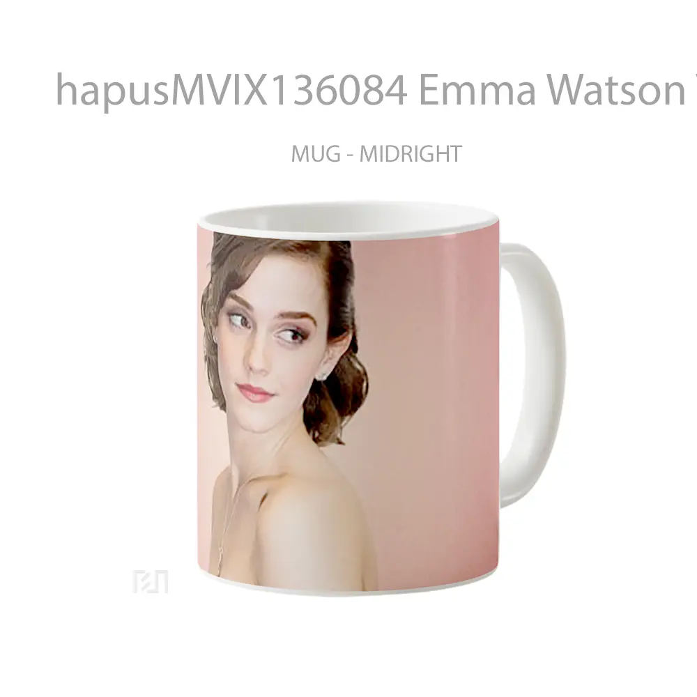 Mug Emma Watson V4 Gelas Selebriti - All-side / Desain