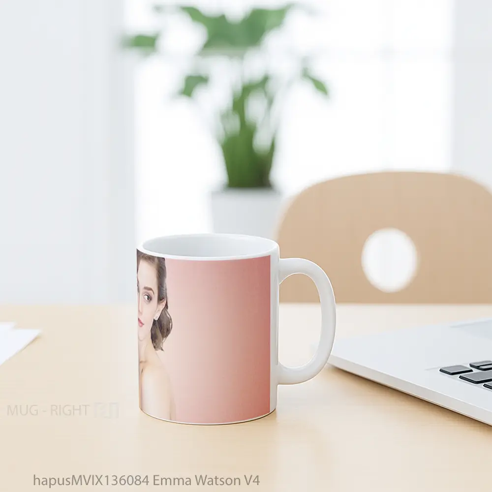 Mug Emma Watson V4 Gelas Selebriti - All-side / Desain
