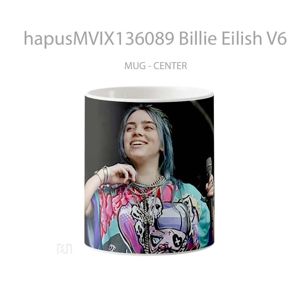 Mug Billie Eilish V6 Gelas Selebriti