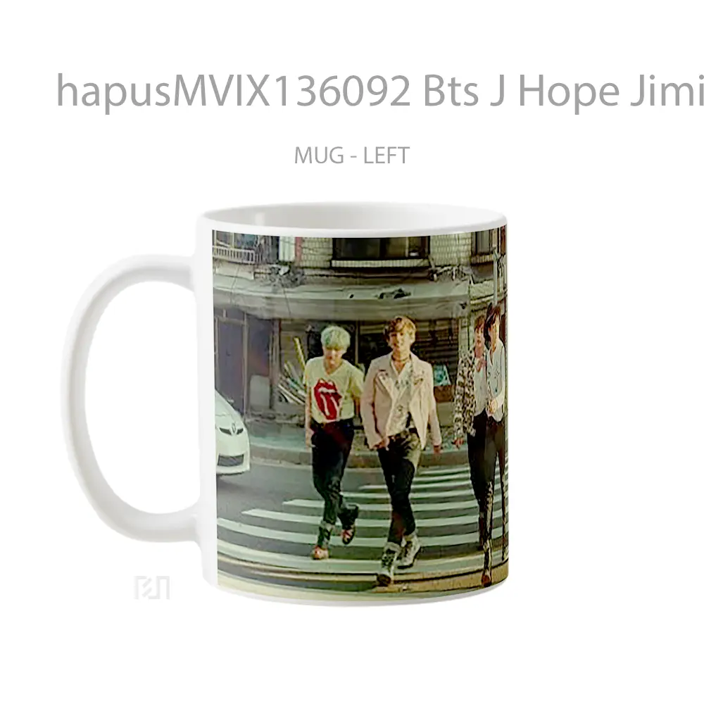 Mug Bts J Hope Jimin Jin Jungkook Rm Suga Y V V1 Gelas Keramik Unik - All-side / Desain
