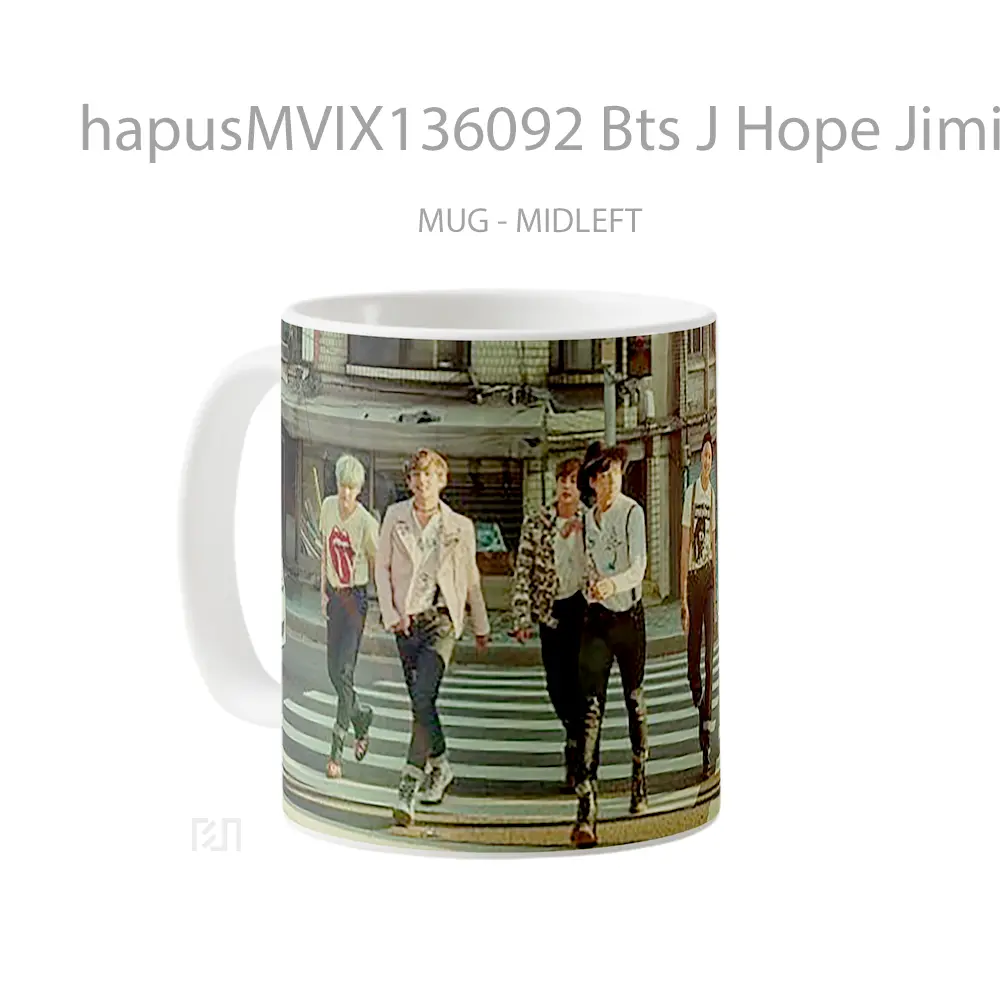 Mug Bts J Hope Jimin Jin Jungkook Rm Suga Y V V1 Gelas Keramik Unik - All-side / Desain