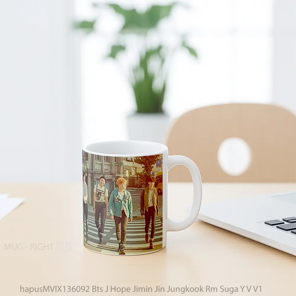 Mug Bts J Hope Jimin Jin Jungkook Rm Suga Y V V1 Gelas Keramik Unik - All-side / Desain