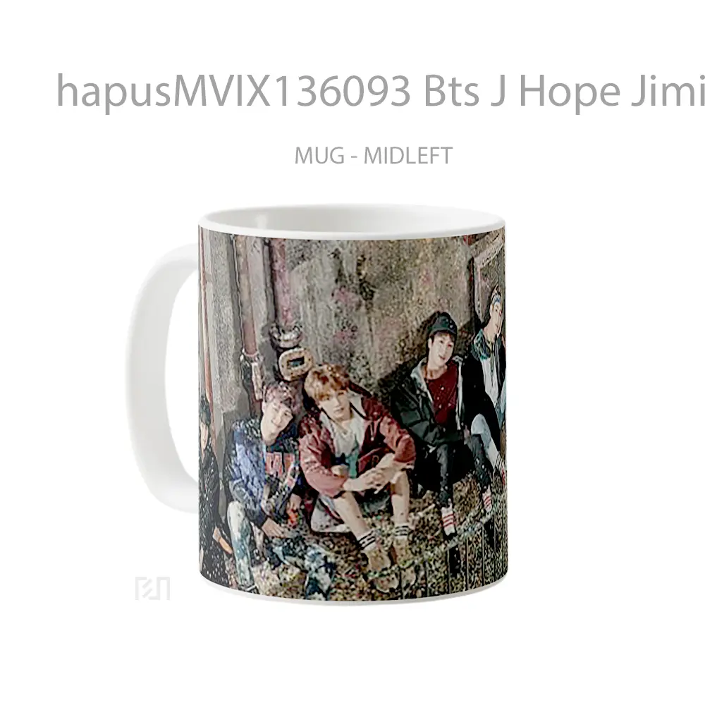 Mug Bts J Hope Jimin Jin Jungkook Rm Suga Y V V2 Gelas Keramik Unik - All-side / Desain