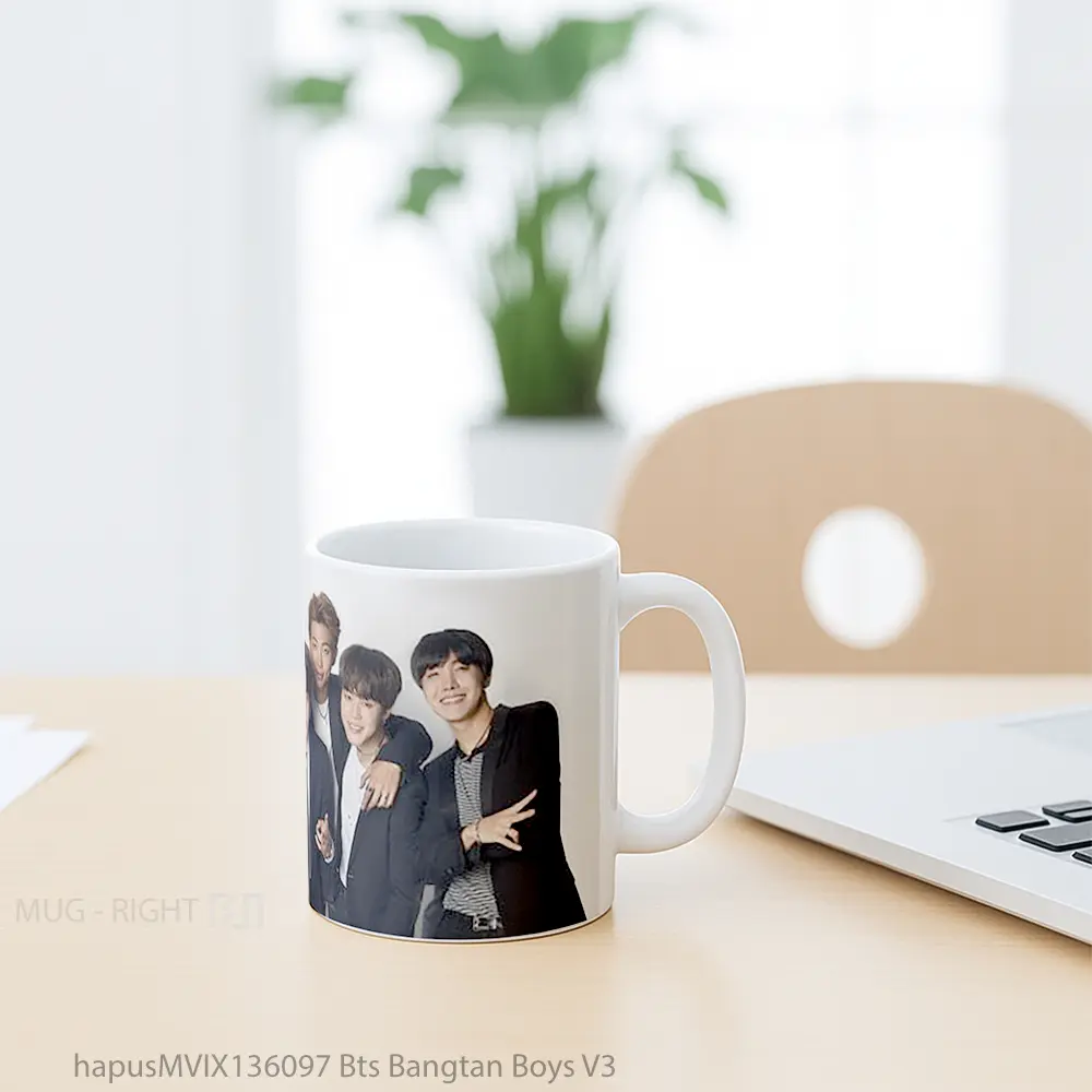Mug Bts Bangtan Boys V3 Gelas Keramik Unik - All-side / Desain