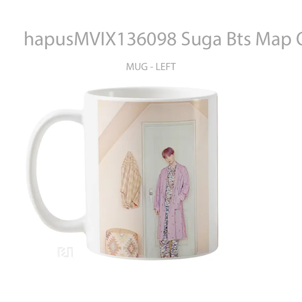 Mug Suga Bts Map Of The Soul Persona Gelas Keramik Unik - All-side / Desain