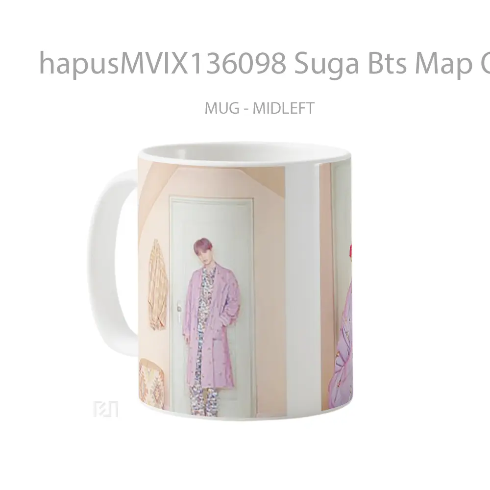 Mug Suga Bts Map Of The Soul Persona Gelas Keramik Unik - All-side / Desain