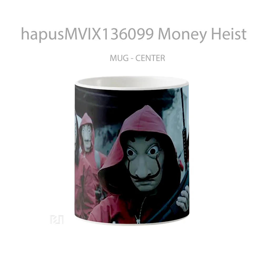 Mug Money Heist Gelas Keramik Unik
