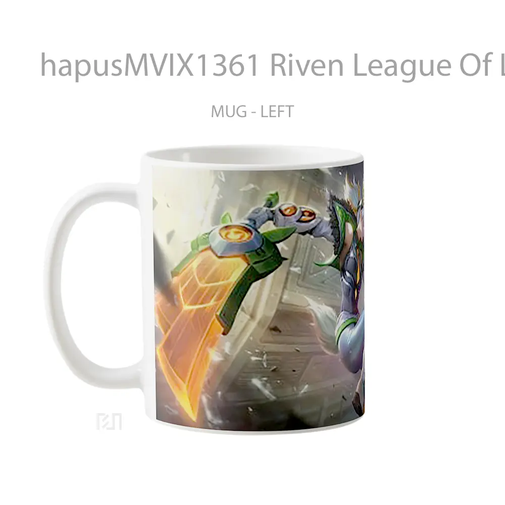 Mug Riven League Of Legends V1 Cangkir Gamer - All-side / Desain