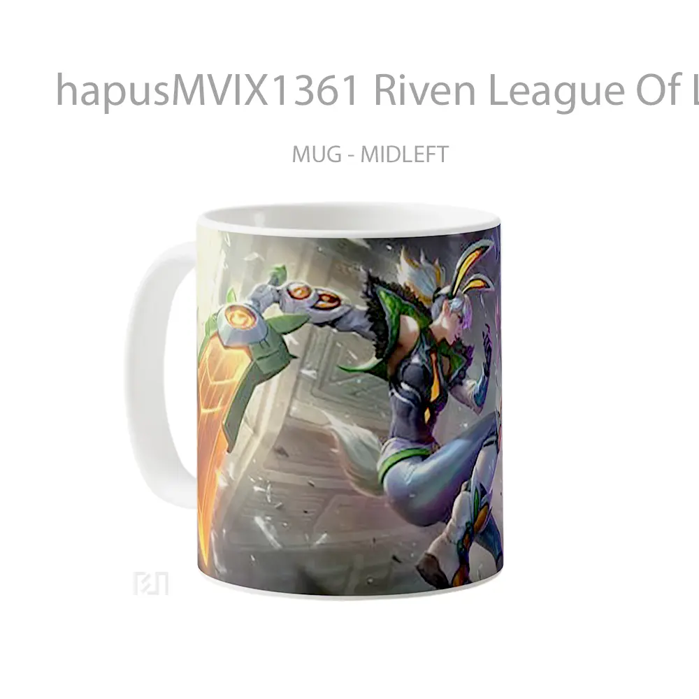 Mug Riven League Of Legends V1 Cangkir Gamer - All-side / Desain