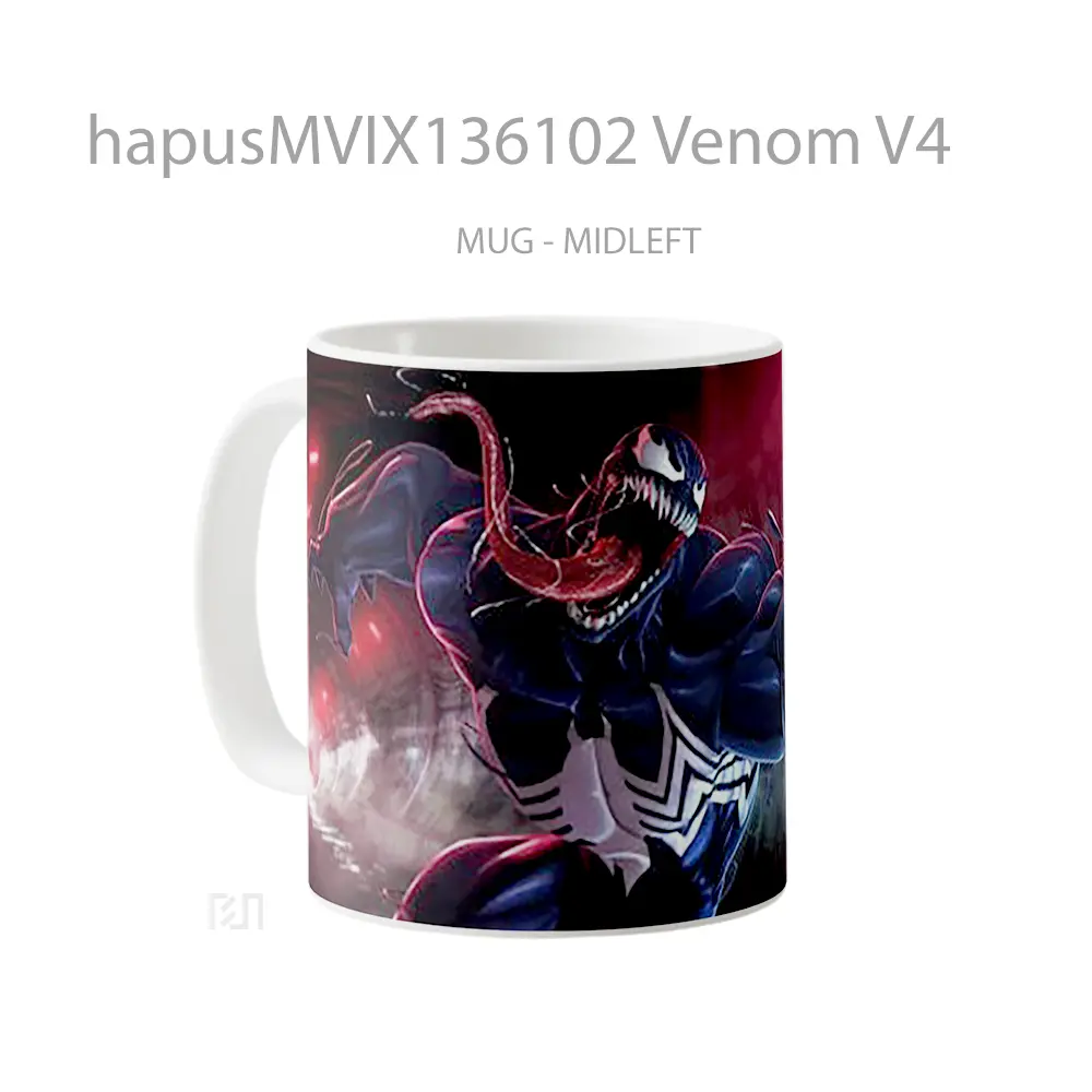 Mug Venom V4 Gelas Superhero - All-side / Desain