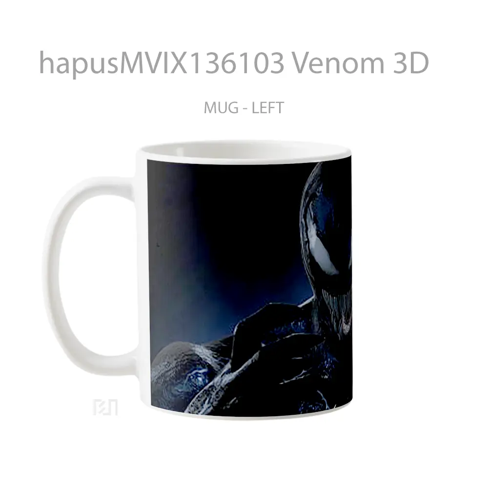 Mug Venom 3D Gelas Superhero - All-side / Desain