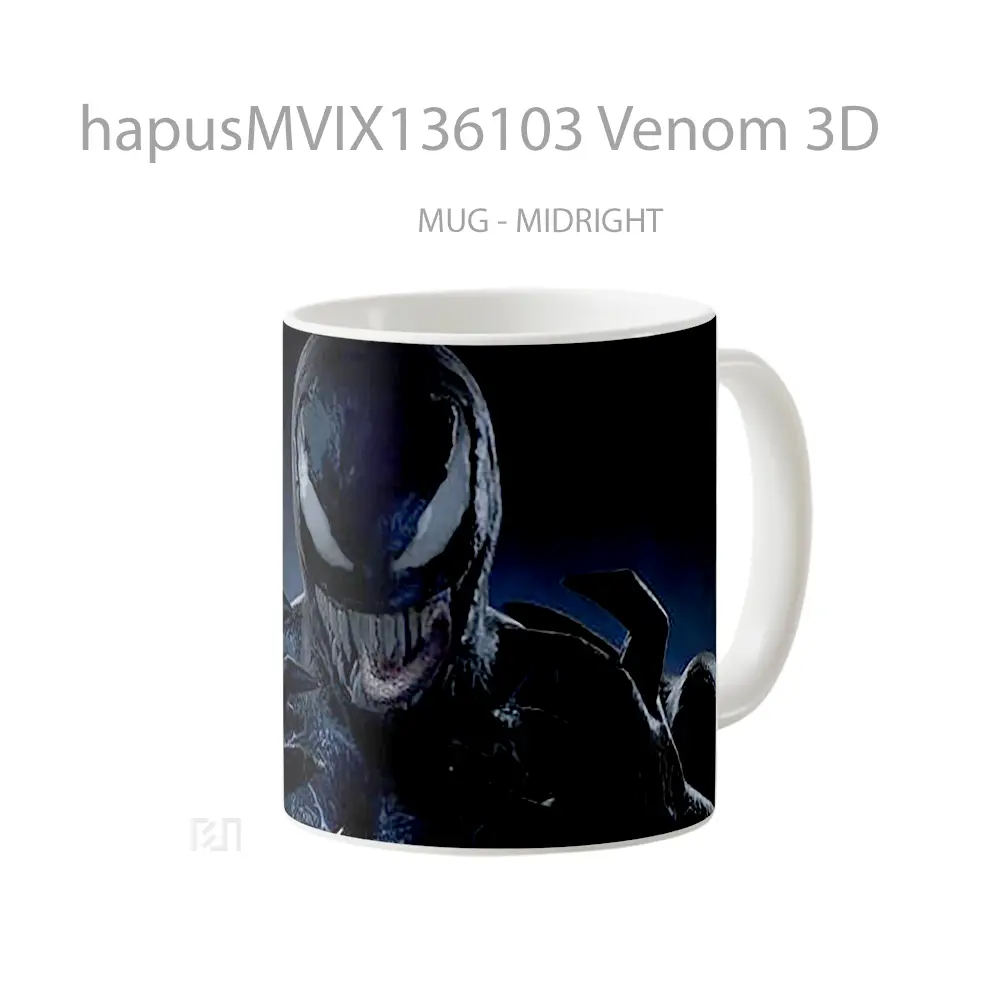 Mug Venom 3D Gelas Superhero - All-side / Desain