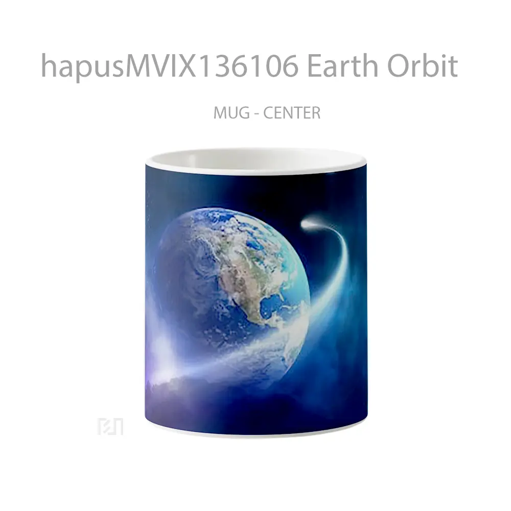 Mug Earth Orbit Gelas Keramik Unik