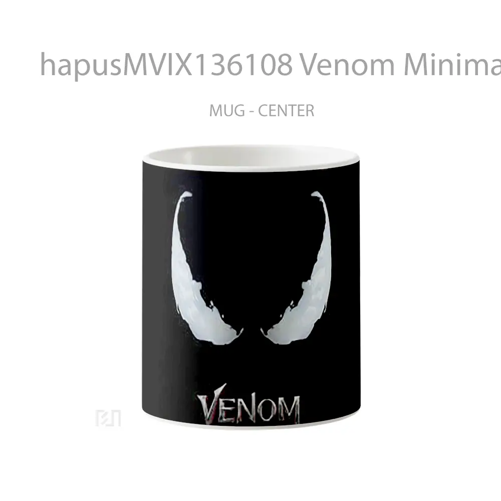 Mug Venom Minimalist Movie Poster Gelas Superhero