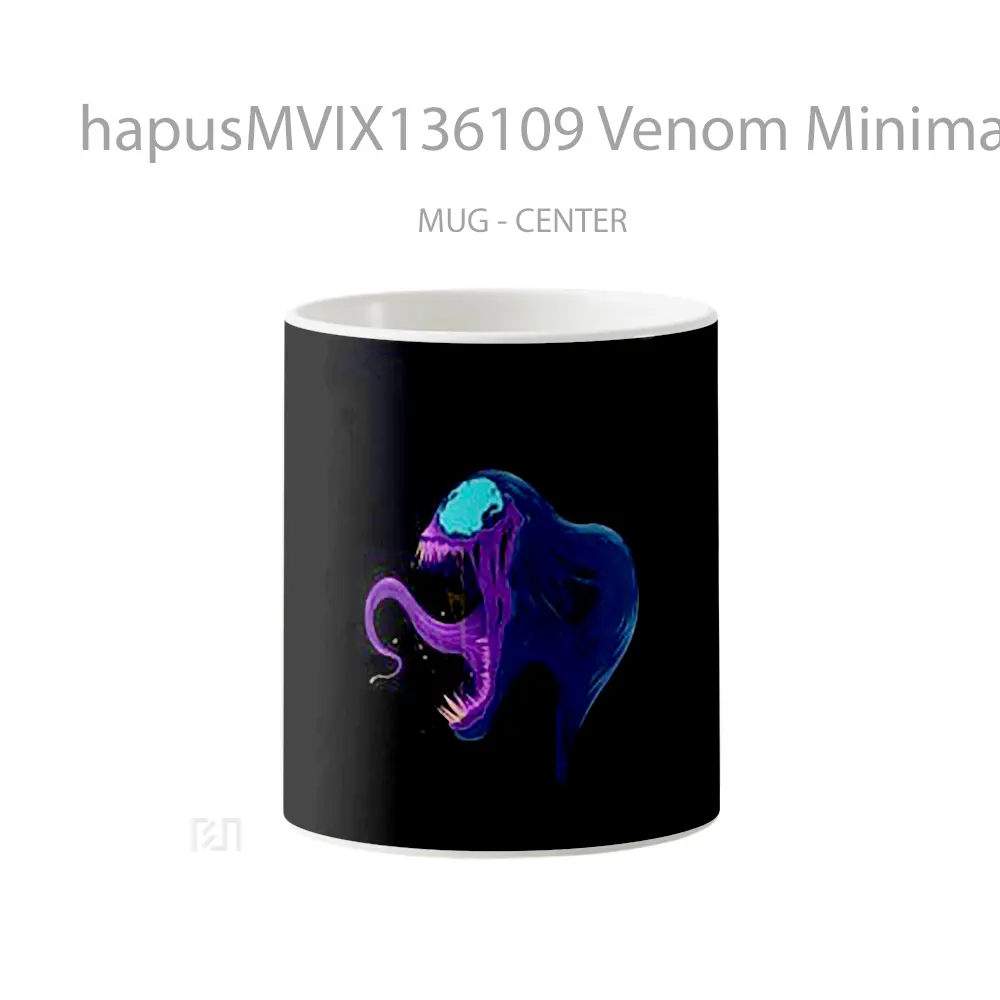 Mug Venom Minimalist Illustration Art Gelas Superhero