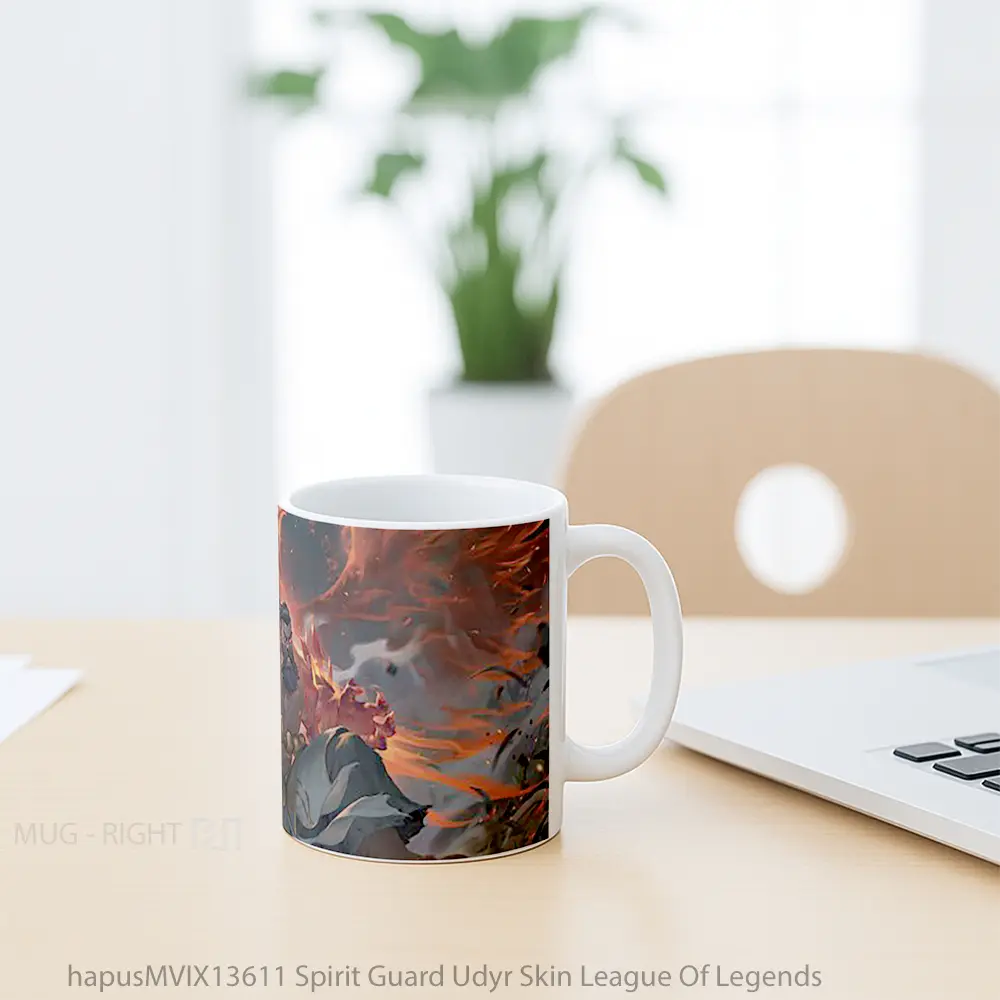 Mug Spirit Guard Udyr Skin League Of Legends Cangkir Gamer - All-side / Desain