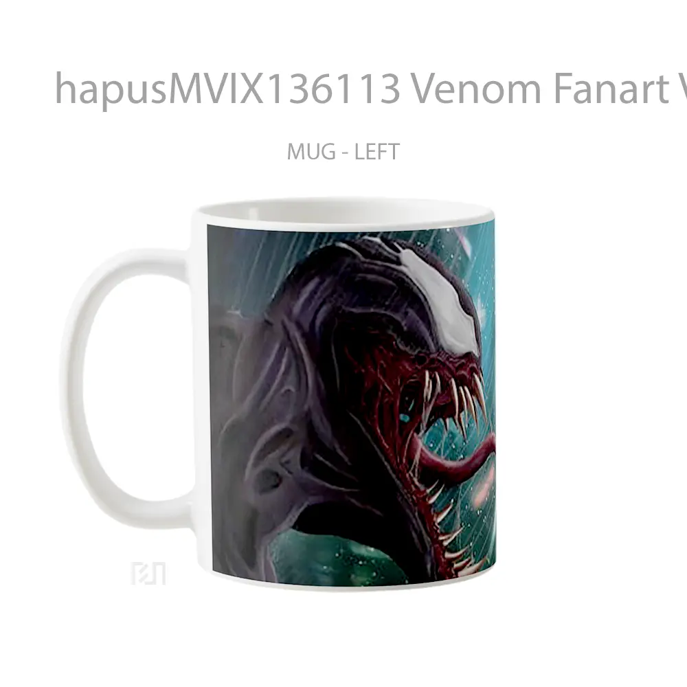 Mug Venom Fanart V2 Gelas Superhero - All-side / Desain