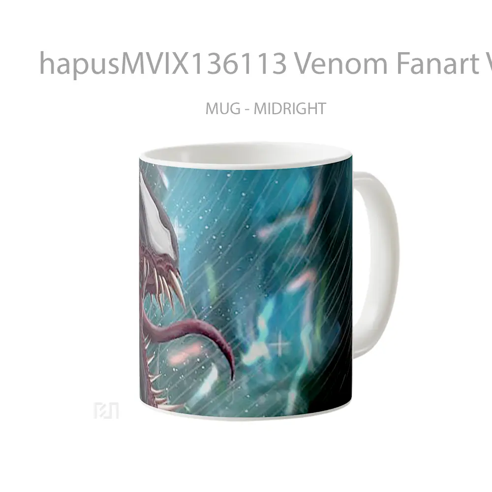 Mug Venom Fanart V2 Gelas Superhero - All-side / Desain