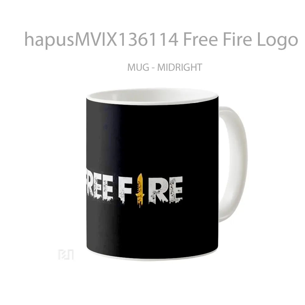 Mug Free Fire Logo Cangkir Gamer - All-side / Desain