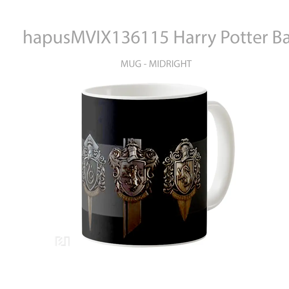 Mug Harry Potter Badges Gelas Film - All-side / Desain