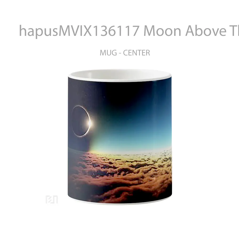Mug Moon Above The Clouds Gelas Pemandangan Alam