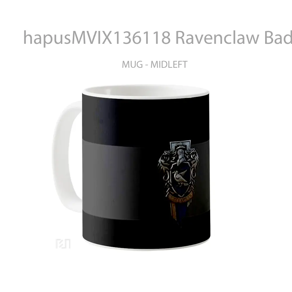 Mug Ravenclaw Badge Harry Potter V1 Gelas Film - All-side / Desain