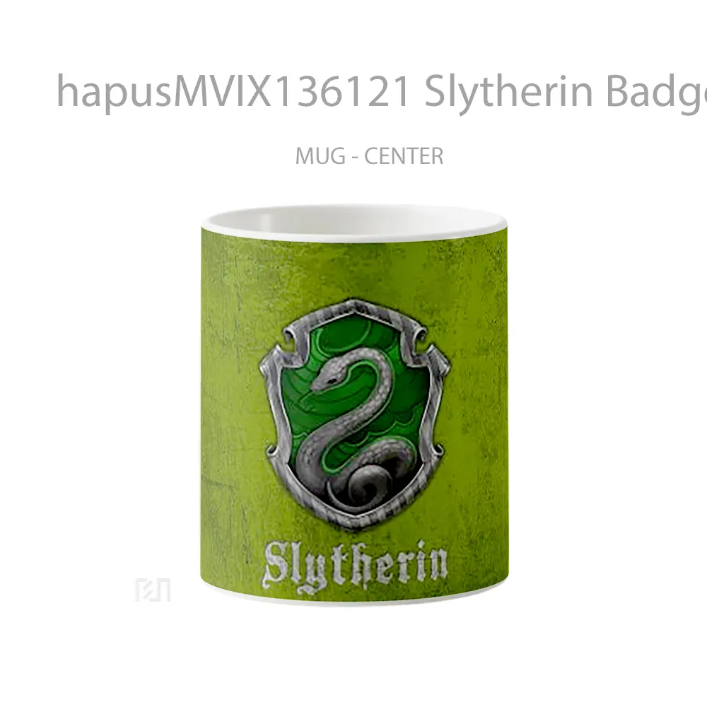 Mug Slytherin Badge Harry Potter V2 Gelas Film