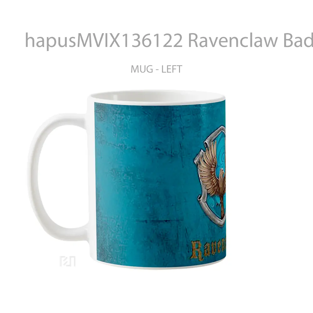 Mug Ravenclaw Badge Harry Potter V2 Gelas Film - All-side / Desain