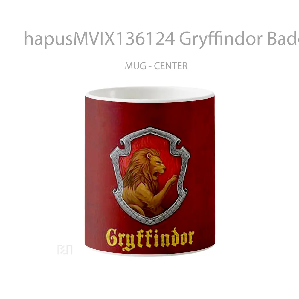 Mug Gryffindor Badge Harry Potter V2 Gelas Film