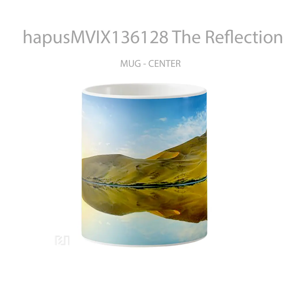 Mug The Reflection Of The Desert Gelas Pemandangan Alam
