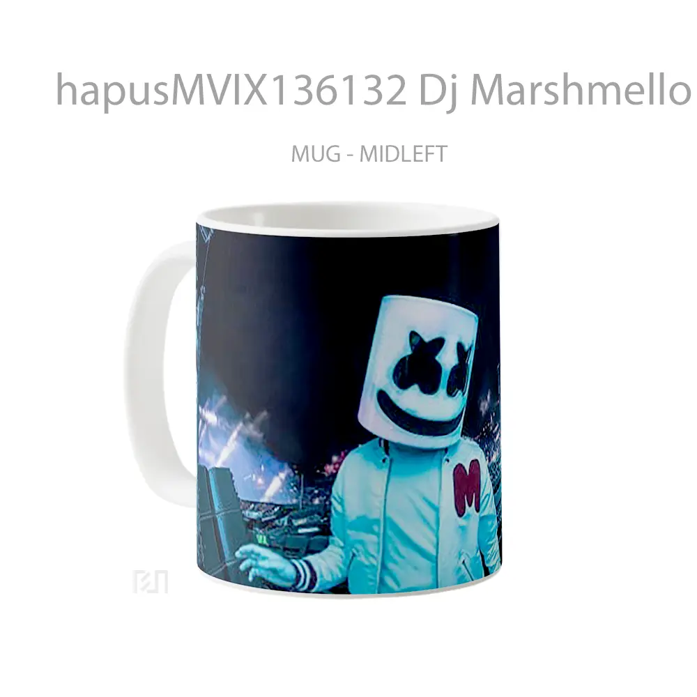 Mug Dj Marshmello On Stage Live Gelas Keramik Unik - All-side / Desain