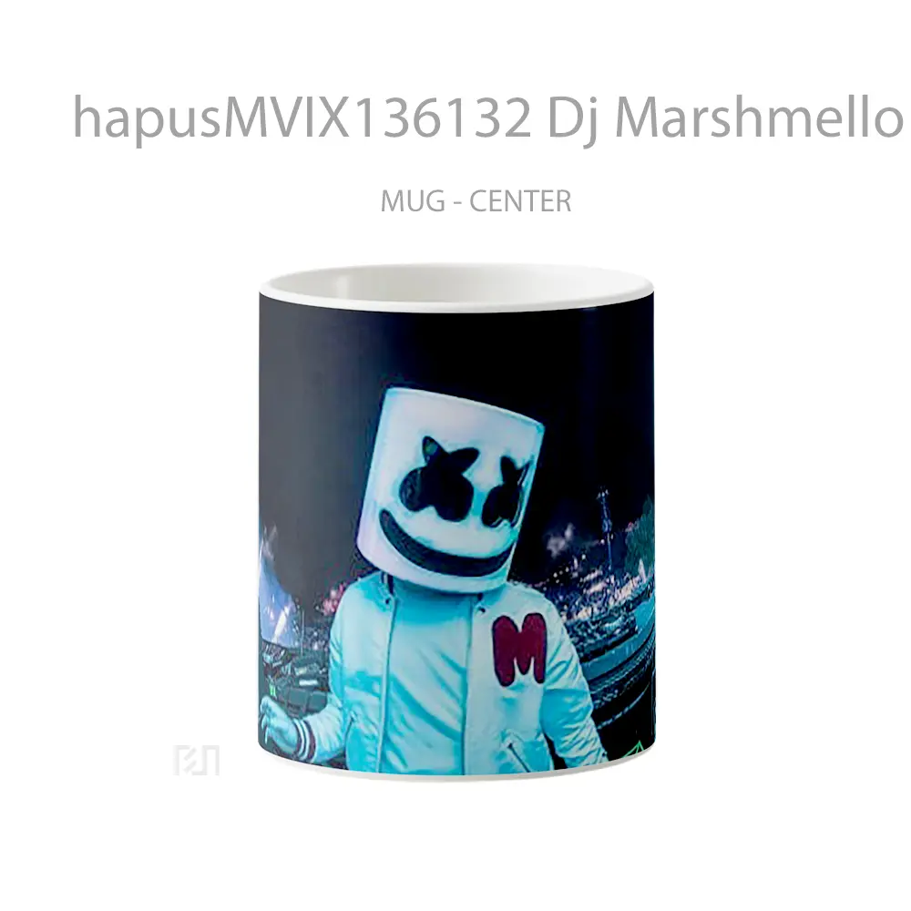 Mug Dj Marshmello On Stage Live Gelas Keramik Unik