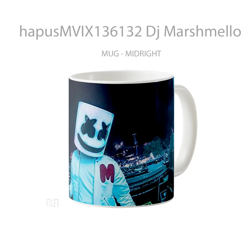 Mug Dj Marshmello On Stage Live Gelas Keramik Unik - All-side / Desain