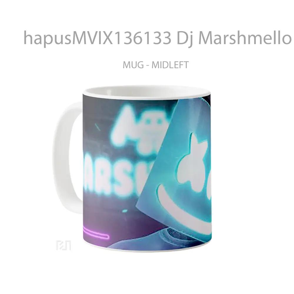 Mug Dj Marshmello V2 Gelas Keramik Unik - All-side / Desain
