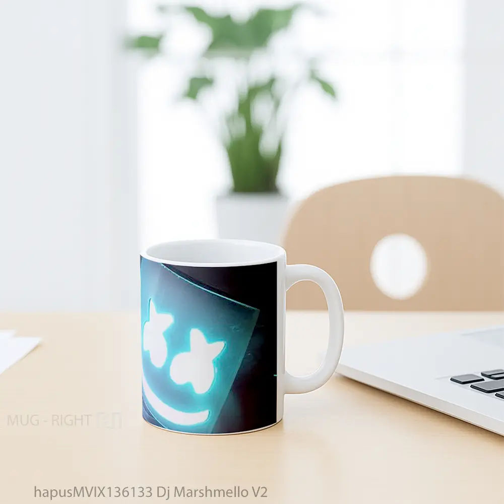 Mug Dj Marshmello V2 Gelas Keramik Unik - All-side / Desain