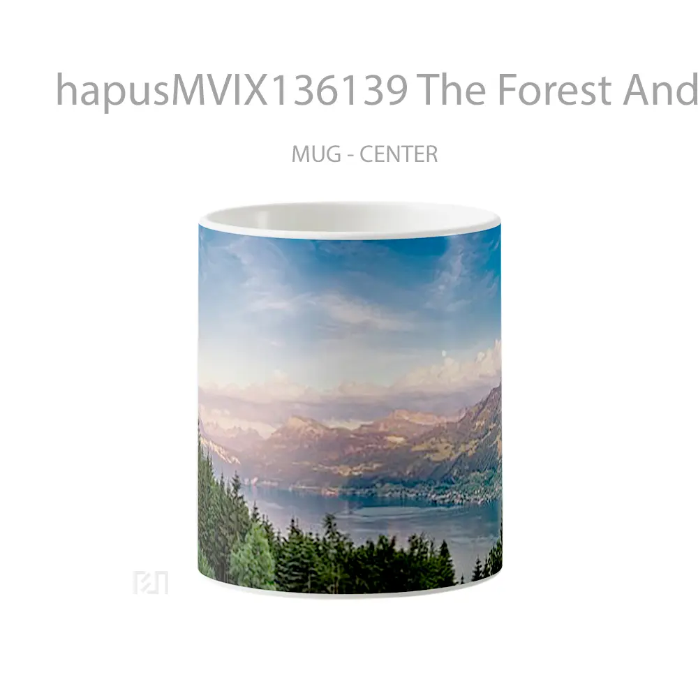 Mug The Forest And Mountains Gelas Pemandangan Alam