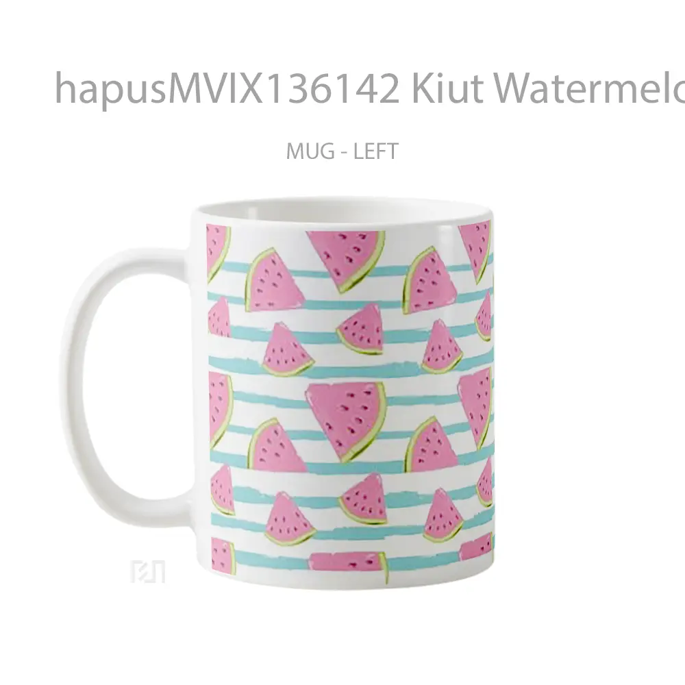 Mug Kiut Watermelon Patterns Gelas Keramik Unik - All-side / Desain