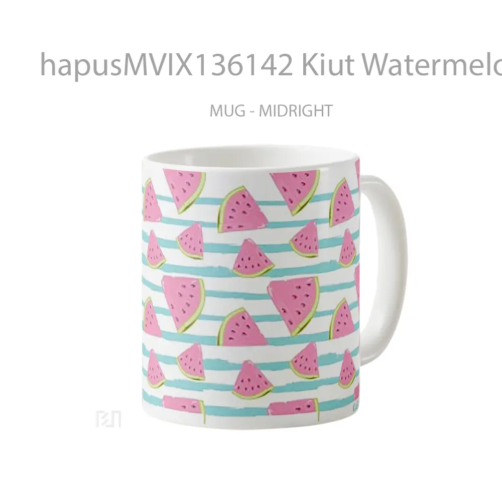Mug Kiut Watermelon Patterns Gelas Keramik Unik - All-side / Desain