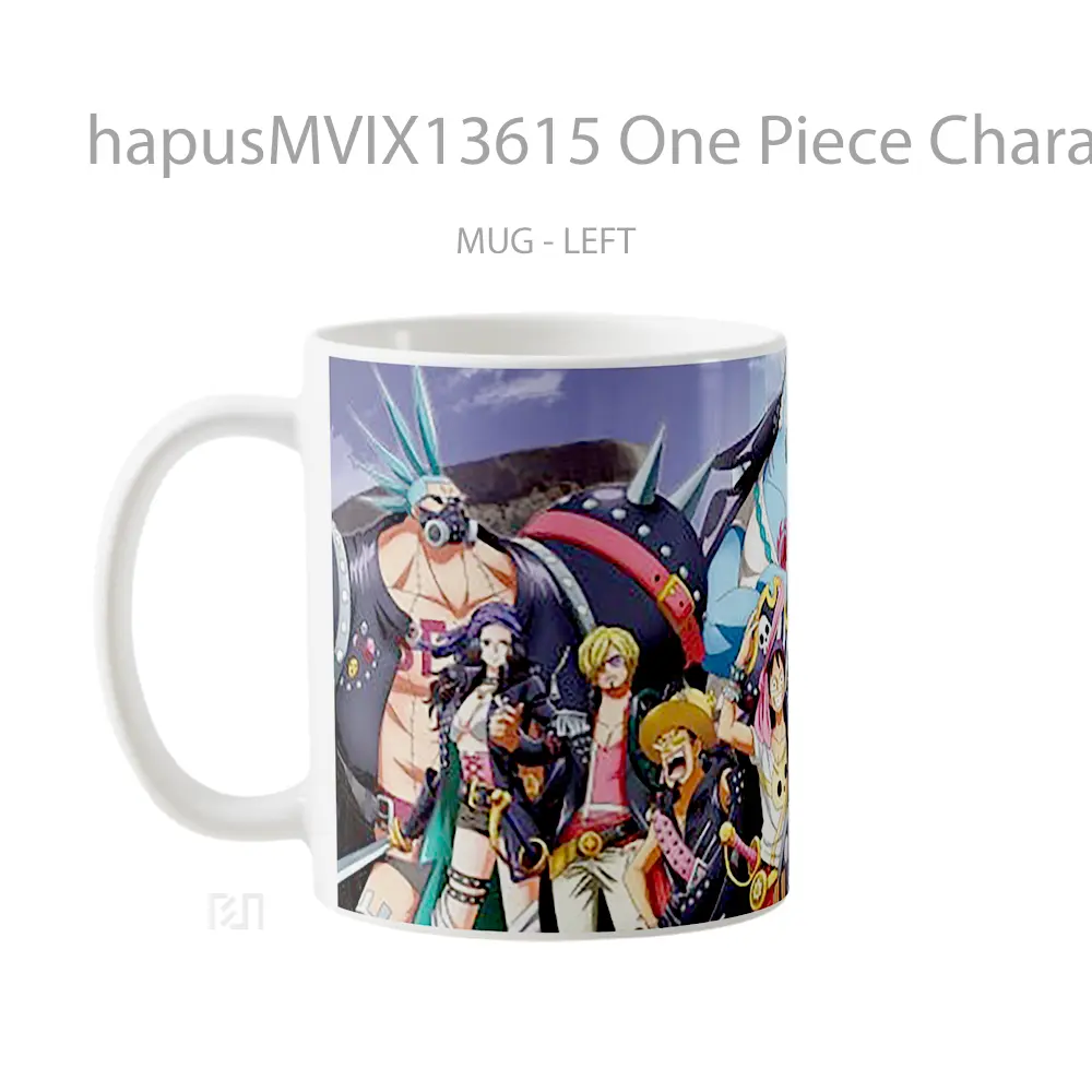 Mug One Piece Characters V1 Cangkir Anime - All-side / Desain