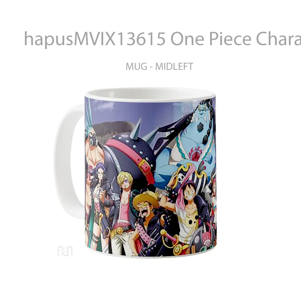 Mug One Piece Characters V1 Cangkir Anime - All-side / Desain
