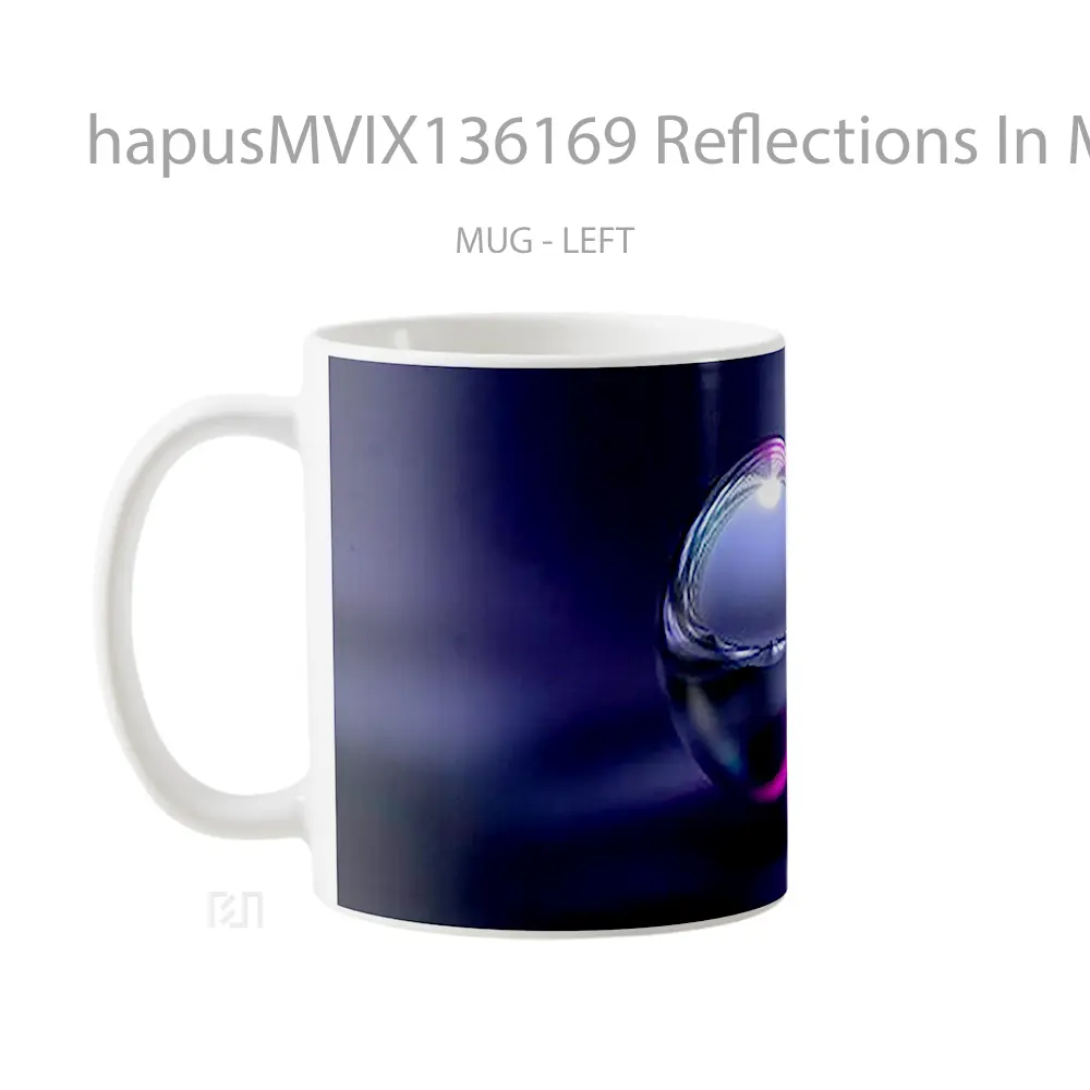 Mug Reflections In Metal Ball Gelas Keramik Unik - All-side / Desain