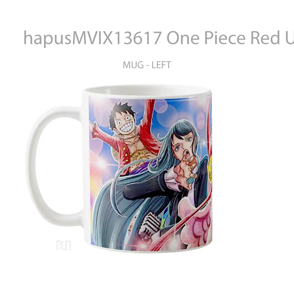 Mug One Piece Red Uta Ain Luffy Cangkir Anime - All-side / Desain