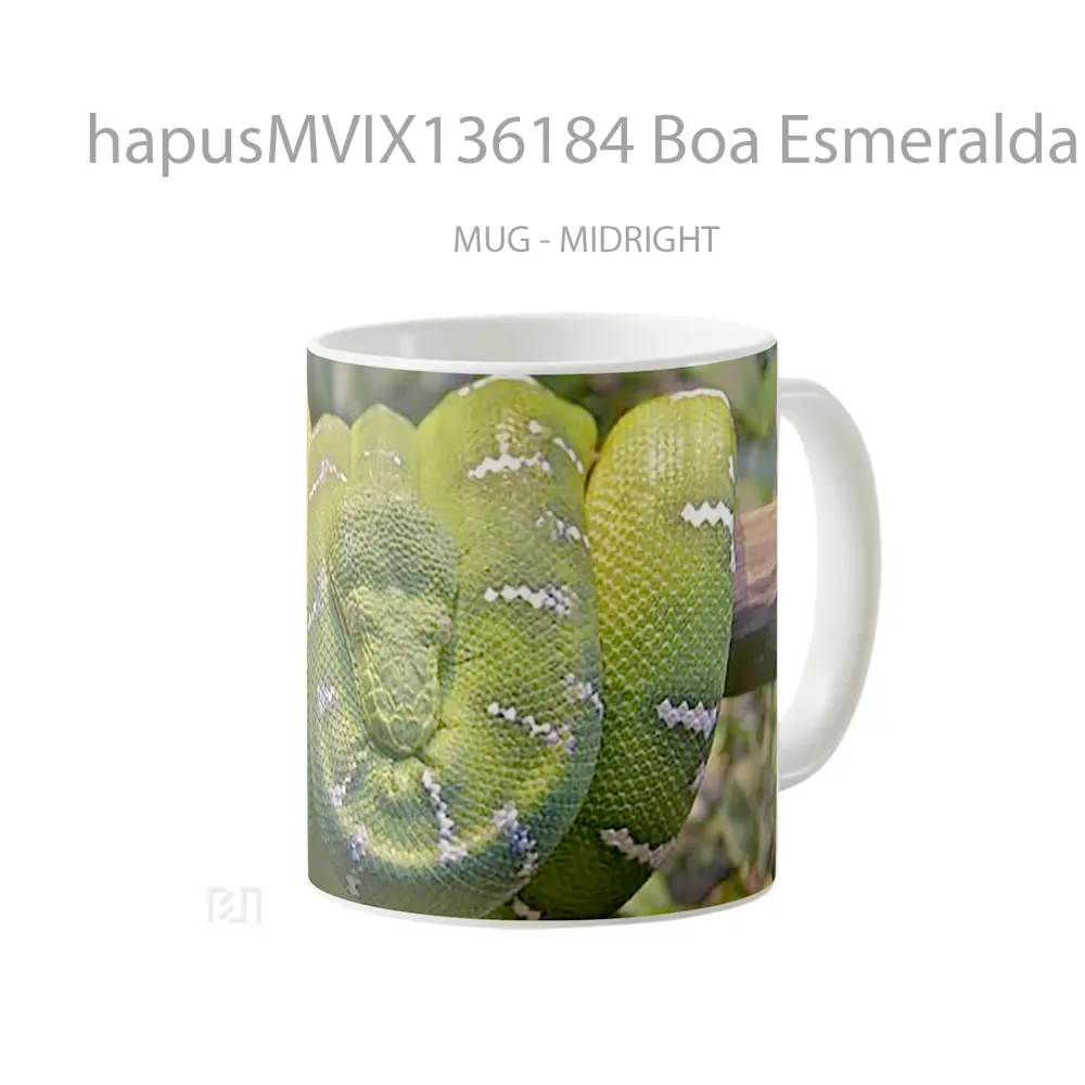 Mug Boa Esmeralda In A Tree Gelas Pemandangan Alam - All-side / Desain
