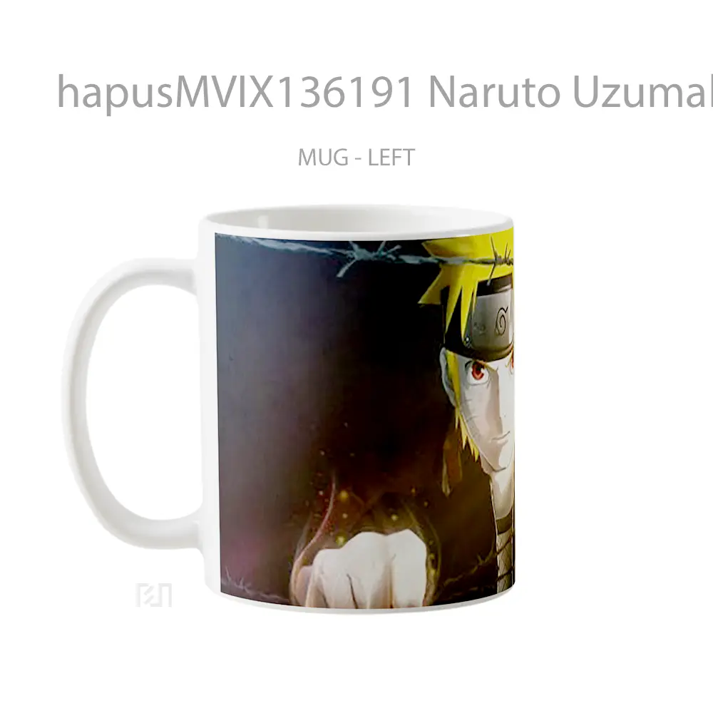Mug Naruto Uzumaki V2 Cangkir Anime - All-side / Desain