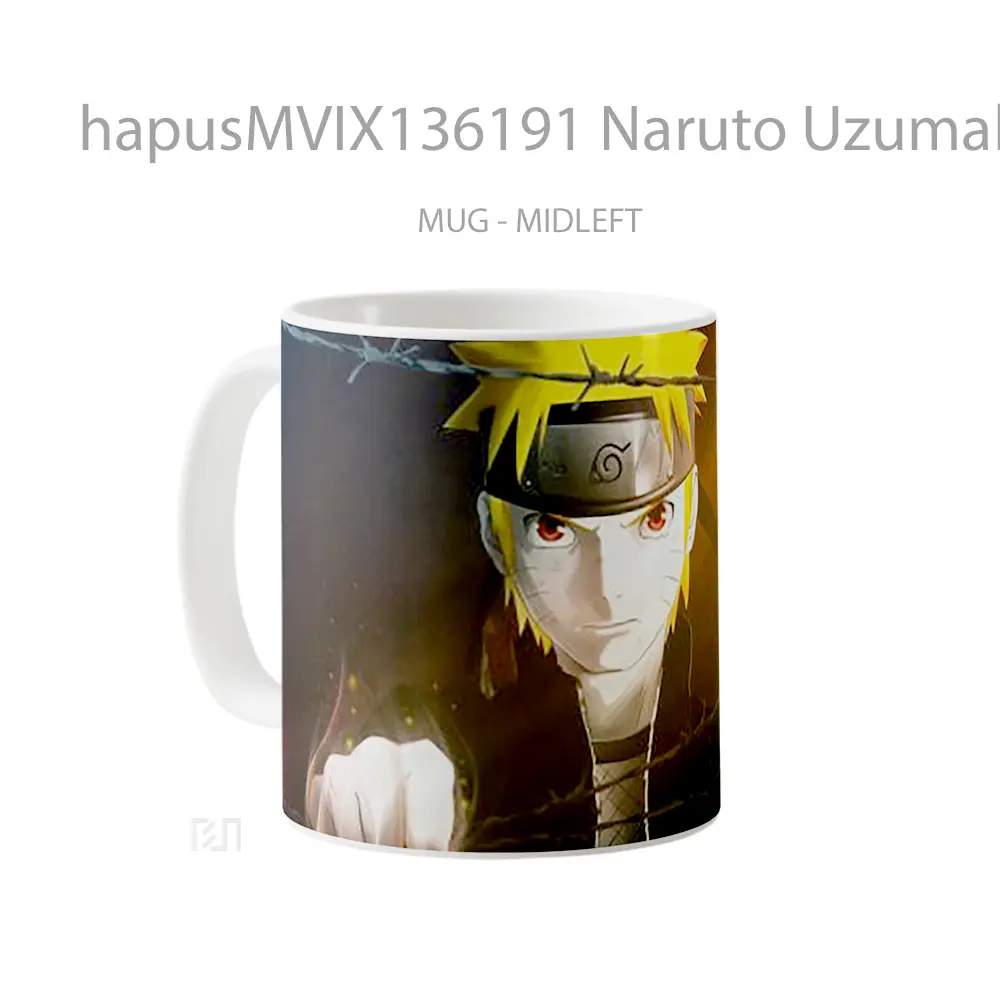 Mug Naruto Uzumaki V2 Cangkir Anime - All-side / Desain