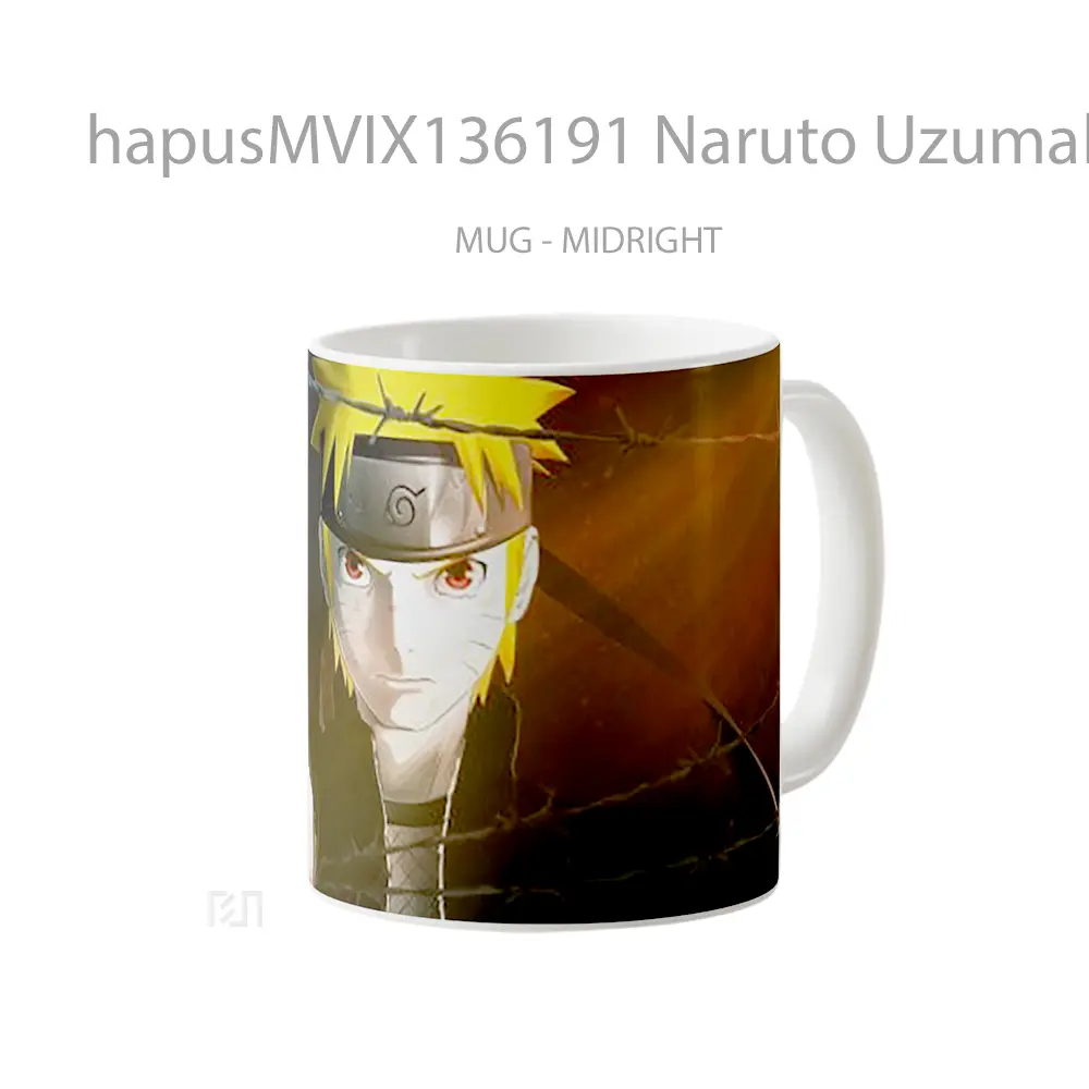 Mug Naruto Uzumaki V2 Cangkir Anime - All-side / Desain