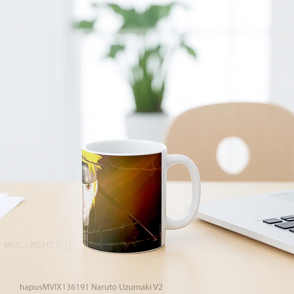 Mug Naruto Uzumaki V2 Cangkir Anime - All-side / Desain