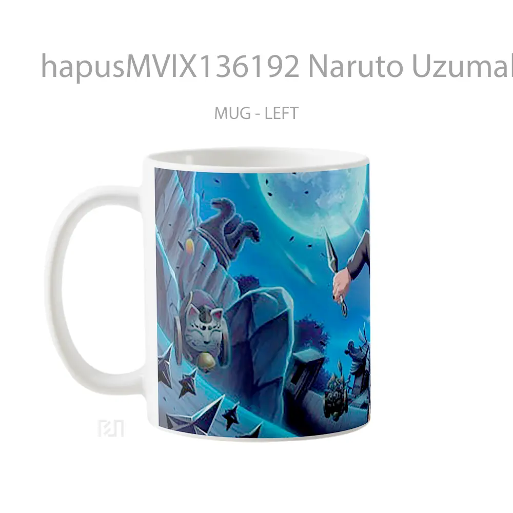 Mug Naruto Uzumaki V3 Cangkir Anime - All-side / Desain