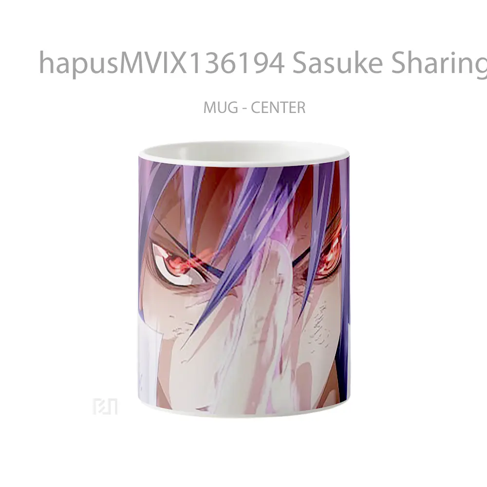 Mug Sasuke Sharingan Rinnegan Cangkir Anime