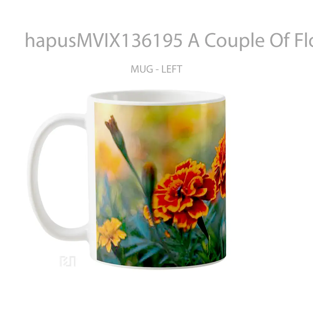 Mug A Couple Of Flowers Gelas Pemandangan Alam - All-side / Desain